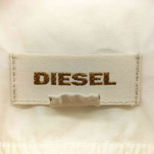 ディーゼル DIESEL 異素材 切替 S/S シャツ ブラウス Y2K レディース import:XS