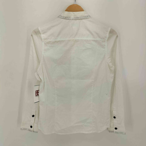 ディーゼル DIESEL スタッズ L/S ピンタック ストライプ シャツ Y2K レディース import:L