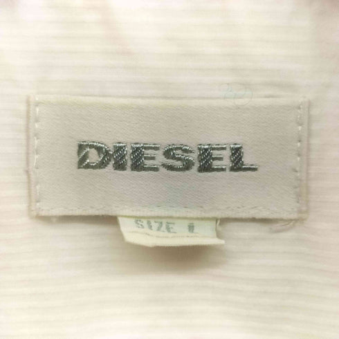 ディーゼル DIESEL スタッズ L/S ピンタック ストライプ シャツ Y2K レディース import:L