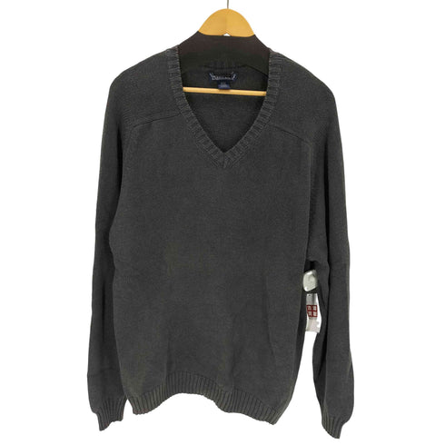 ランズエンド LANDS END 90S USA製 Vネック ドリフターセーター コットンニット メンズ import:L