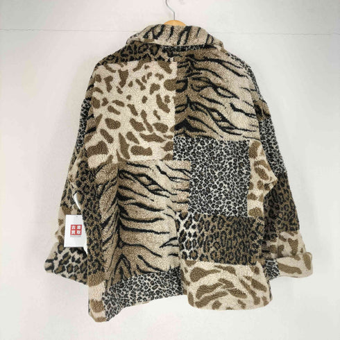 PRESTON&YORK SPORT レオパードボアジャケット レディース