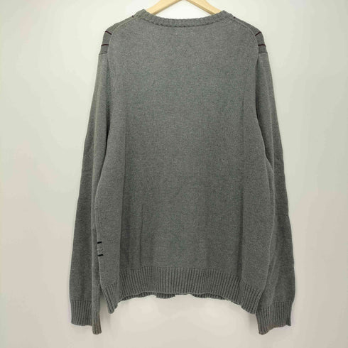 クラフトアンドバロー Croft&Barrow ジャガード チェック プルオーバー ニット メンズ import:XL