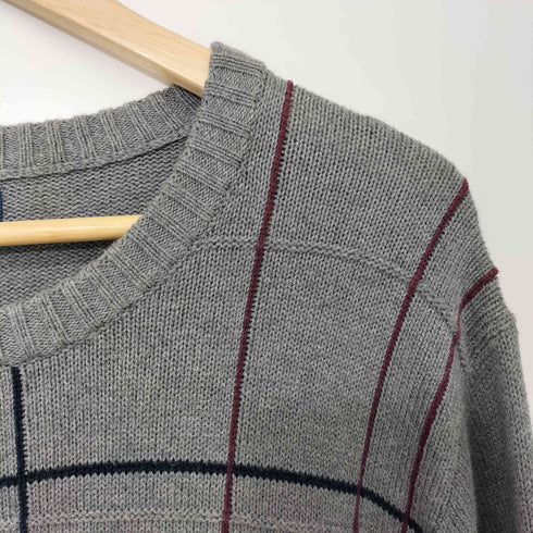 クラフトアンドバロー Croft&Barrow ジャガード チェック プルオーバー ニット メンズ import:XL