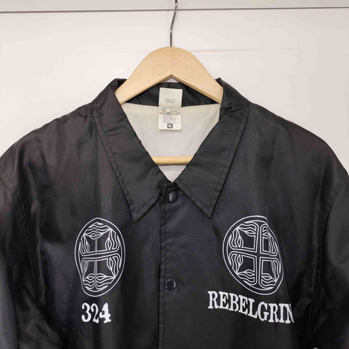 REBELGRIND グラインドコア アートワーク プリント コーチジャケット メンズ JPN:XL