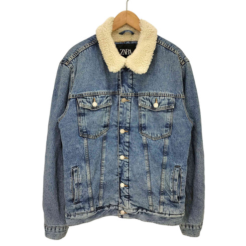 ザラ ZARA ボアデニムジャケット メンズ JPN:M