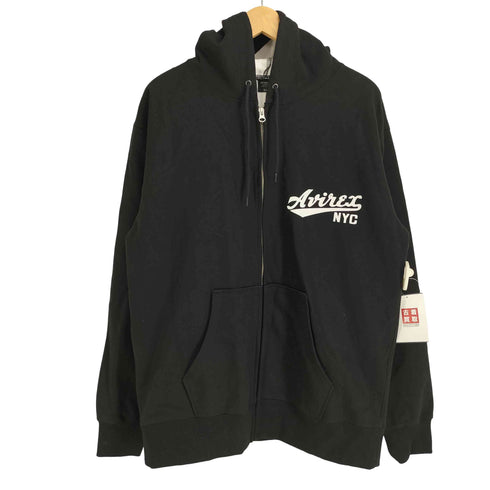 アヴィレックス AVIREX NYC プリント ジップアップパーカー メンズ import:XL