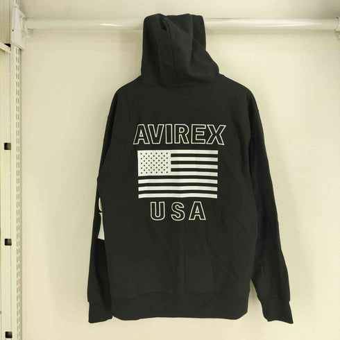 アヴィレックス AVIREX NYC プリント ジップアップパーカー メンズ import:XL