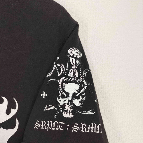 ALSTYLE バンドプリント S/S クルーネック Tシャツ レディース import:S