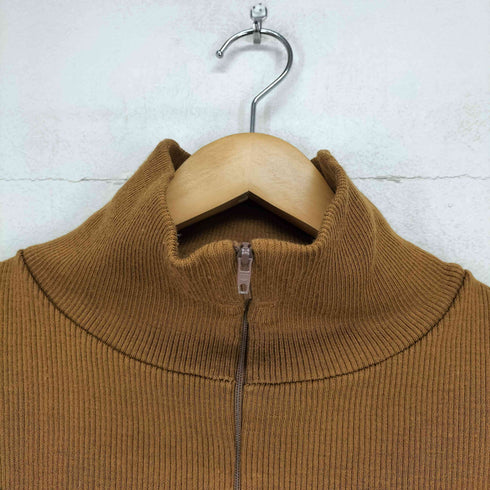 ハーフジップ切替ニット メンズ
