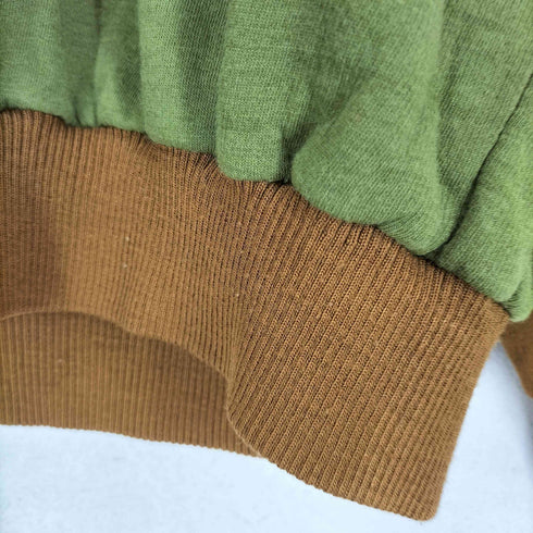 ハーフジップ切替ニット メンズ