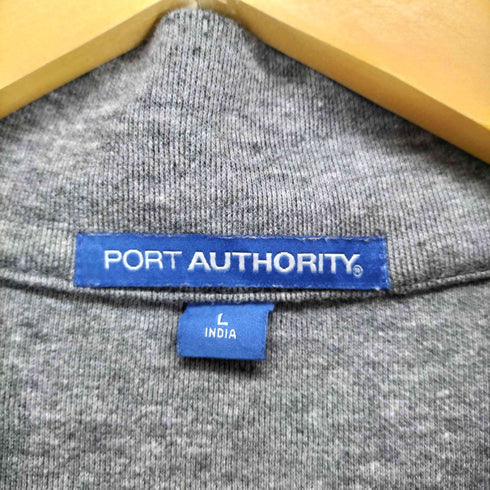 ポートオーソリティ Port Authority ロゴ刺繍ハーフジップスウェット メンズ L