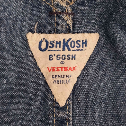 オシュコシュ OSHKOSH 70s USA製 コットン デニムオーバーオール メンズ 34×34