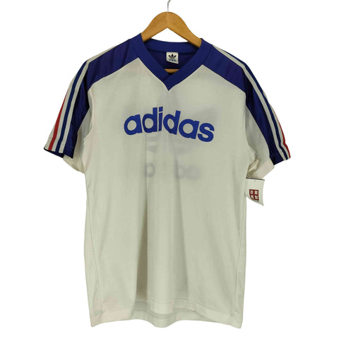 アディダス adidas 90s デサントタグ 両面プリントVネックゲームシャツ メンズ L-O