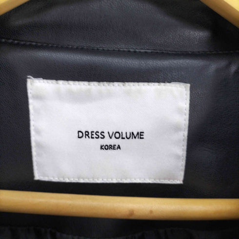 DRESS VOLUME A-2 フェイクレザー ブルゾン ジャケット メンズ