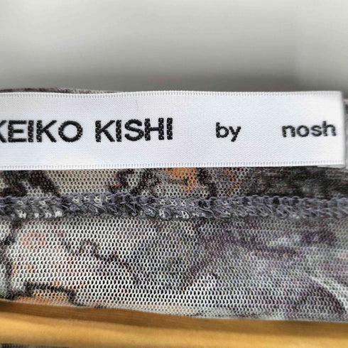 ケイコキシ KEIKO KISHI by nosh 総柄 ボウタイ シアー ブラウス セカンドスキン レディース JPN:1