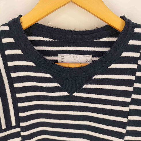 サカイ Sacai ドッキング ボーダー クルーネック Tシャツ メンズ JPN:1