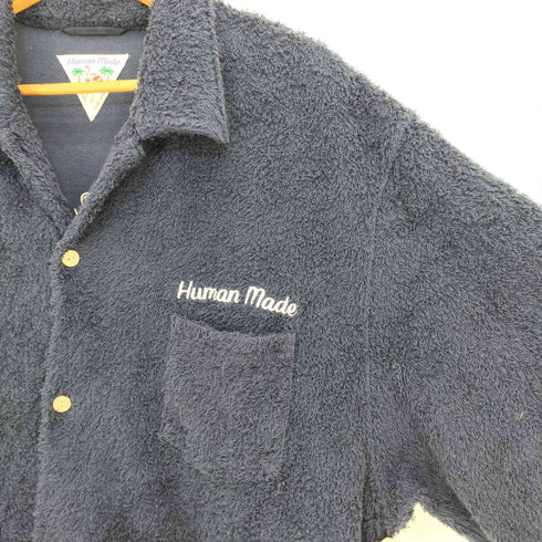 ヒューマンメイド HUMAN MADE 22AW Pile Aloha Shirt Flamingo パイル アロハシャツ フラミンゴ メンズ JPN:XXL
