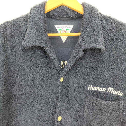 ヒューマンメイド HUMAN MADE 22AW Pile Aloha Shirt Flamingo パイル アロハシャツ フラミンゴ メンズ JPN:XXL