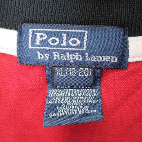 ポロバイラルフローレン Polo by RALPH LAUREN 両面刺繍 S/S ポロシャツ メンズ import:XL