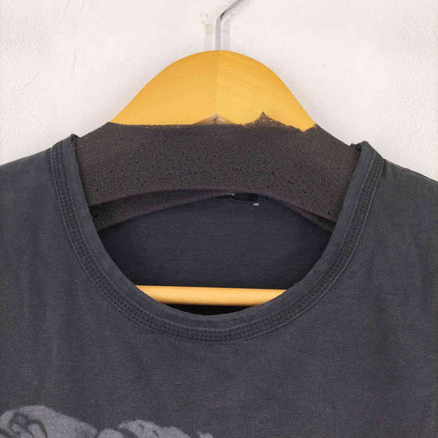 バーバリーブラックレーベル BURBERRY BLACK LABEL フロントプリント L/S Tシャツ メンズ JPN:2