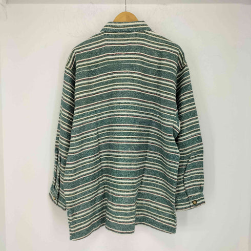カーニーハウス KEARNEY HOUSE コットンアクリル ストライプ シャツジャケット メンズ JPN:L