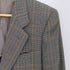 エルメネジルドゼニア Ermenegildo Zegna イタリア製 チェック パワーショルダー 2B テーラードジャケット メンズ