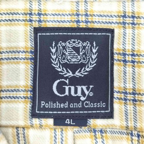 guy polished and classic チェックBDネルシャツ メンズ 4L
