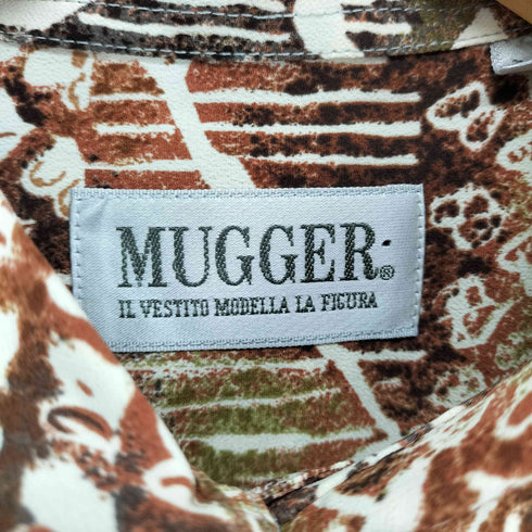 mugger 総柄 S/S シャツ メンズ