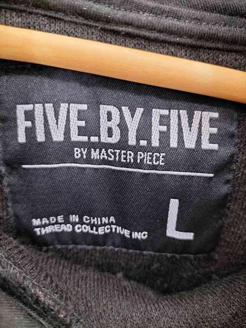 FIVE BY FIVE HYPE フロントロゴ ボアフリース プルオーバーパーカー メンズ L