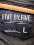 FIVE BY FIVE HYPE フロントロゴ ボアフリース プルオーバーパーカー メンズ L