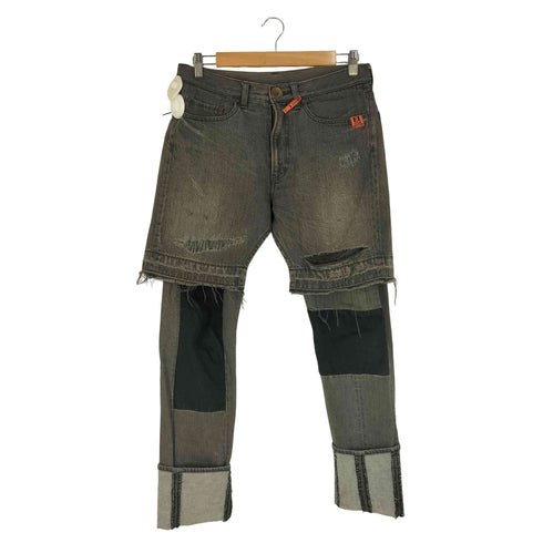 メゾンミハラヤスヒロ Maison MIHARA YASUHIRO Patchwork Denim Pants ドッキングレイヤード デニムパンツ メンズ JPN:44