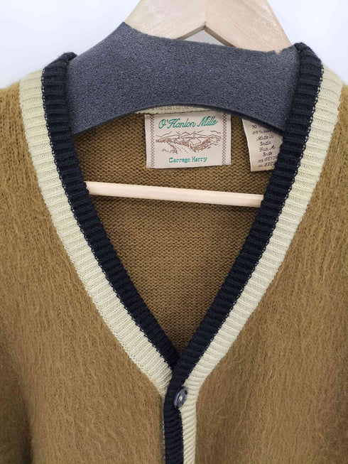 O'Hanlon Mills アクリル ウール シャギーニット カーディガン メンズ M