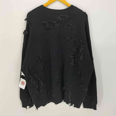 ダンケシェーン Danke Schon 23AW PREMIUM COTTON OVERSIZE DAMAGE KNIT CARDIGAN メンズ FREE