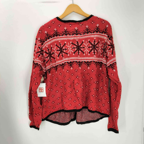 クラフトアンドバロー Croft&Barrow ノルディック柄 アクリル ニット カーディガン 金ボタン メンズ import:XL