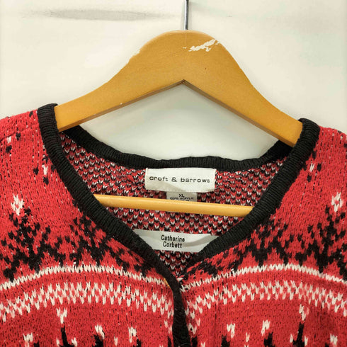 クラフトアンドバロー Croft&Barrow ノルディック柄 アクリル ニット カーディガン 金ボタン メンズ import:XL