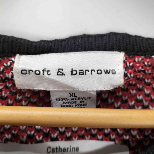 クラフトアンドバロー Croft&Barrow ノルディック柄 アクリル ニット カーディガン 金ボタン メンズ import:XL