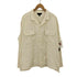 ナイジェルケーボン NIGEL CABOURN オープン カラー シャツ リネン フリース OPEN COLLAR SHIRT LINEN FLEECE リネンコットン ボックスシャツ メンズ 52