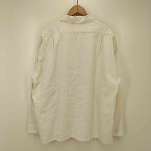 ナイジェルケーボン NIGEL CABOURN オープン カラー シャツ リネン フリース OPEN COLLAR SHIRT LINEN FLEECE リネンコットン ボックスシャツ メンズ 52