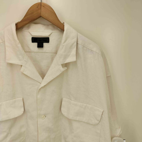 ナイジェルケーボン NIGEL CABOURN オープン カラー シャツ リネン フリース OPEN COLLAR SHIRT LINEN FLEECE リネンコットン ボックスシャツ メンズ 52