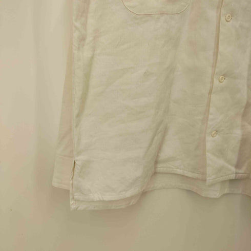 ナイジェルケーボン NIGEL CABOURN オープン カラー シャツ リネン フリース OPEN COLLAR SHIRT LINEN FLEECE リネンコットン ボックスシャツ メンズ 52