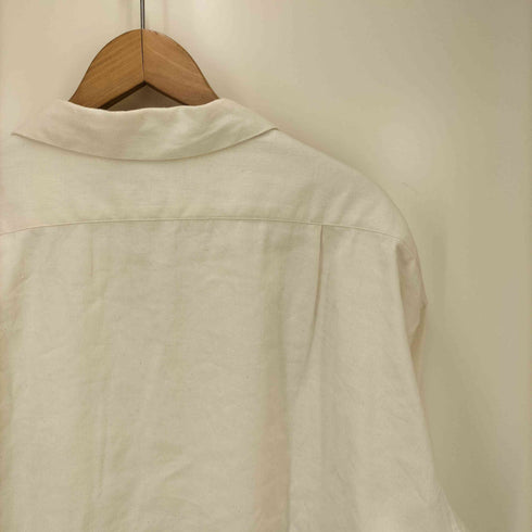 ナイジェルケーボン NIGEL CABOURN オープン カラー シャツ リネン フリース OPEN COLLAR SHIRT LINEN FLEECE リネンコットン ボックスシャツ メンズ 52