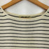 エディーバウアー Eddie Bauer 90S 白タグ ボーダー タオル地 七分丈 Tシャツ レディース import:S