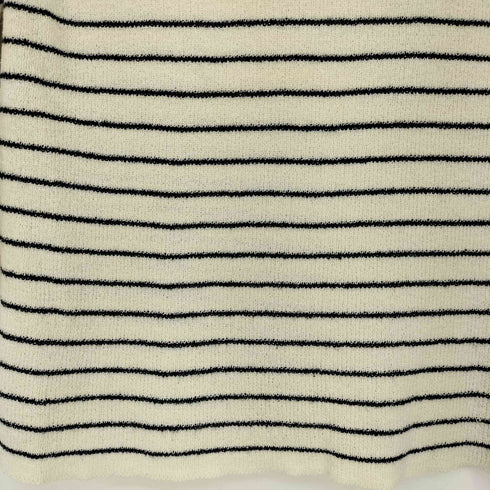 エディーバウアー Eddie Bauer 90S 白タグ ボーダー タオル地 七分丈 Tシャツ レディース import:S