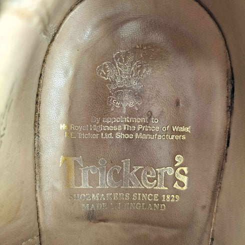 トリッカーズ Trickers 5636/8 WOODSTOCK ウッドストック 黒 ボックスカーフ メンズ 8 1/2