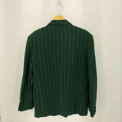 タケオキクチ TAKEO KIKUCHI 90s Maul Ruck メタルボタン パワーショルダー ストライプ ダブルジャケット メンズ