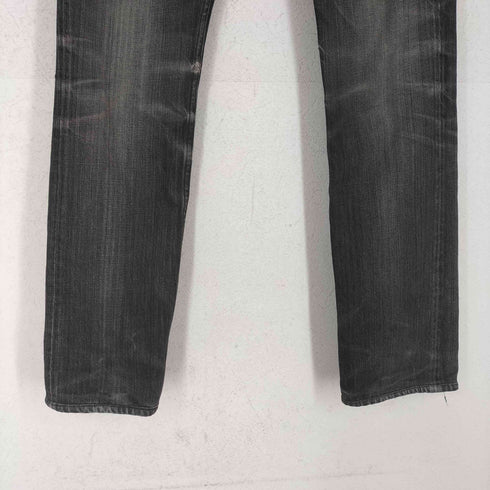 ゴールデングース GOLDEN GOOSE MADE IN ITALY スリムテーパード ブラックデニムパンツ メンズ US:28-29