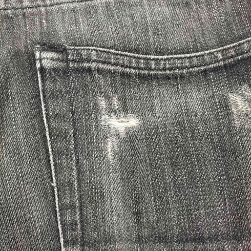 ゴールデングース GOLDEN GOOSE MADE IN ITALY スリムテーパード ブラックデニムパンツ メンズ US:28-29