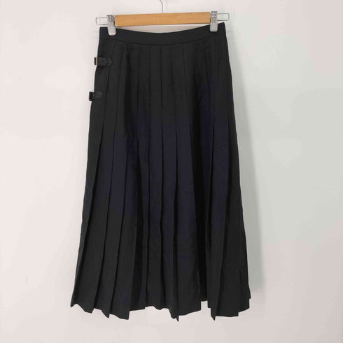 クレージュ courreges ウールプリーツラップスカート レディース 64-91