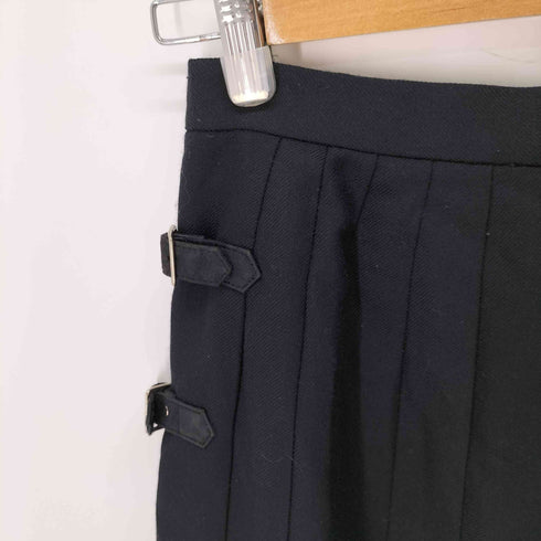 クレージュ courreges ウールプリーツラップスカート レディース 64-91