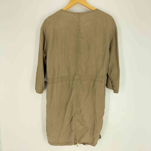 マークバイマークジェイコブス Marc by Marc Jacobs シルク ドローコード ノーカラー ダブルジップ ジャケット レディース import:S